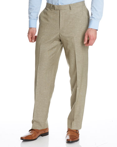 New Haven Linen Blend Suit Trousers